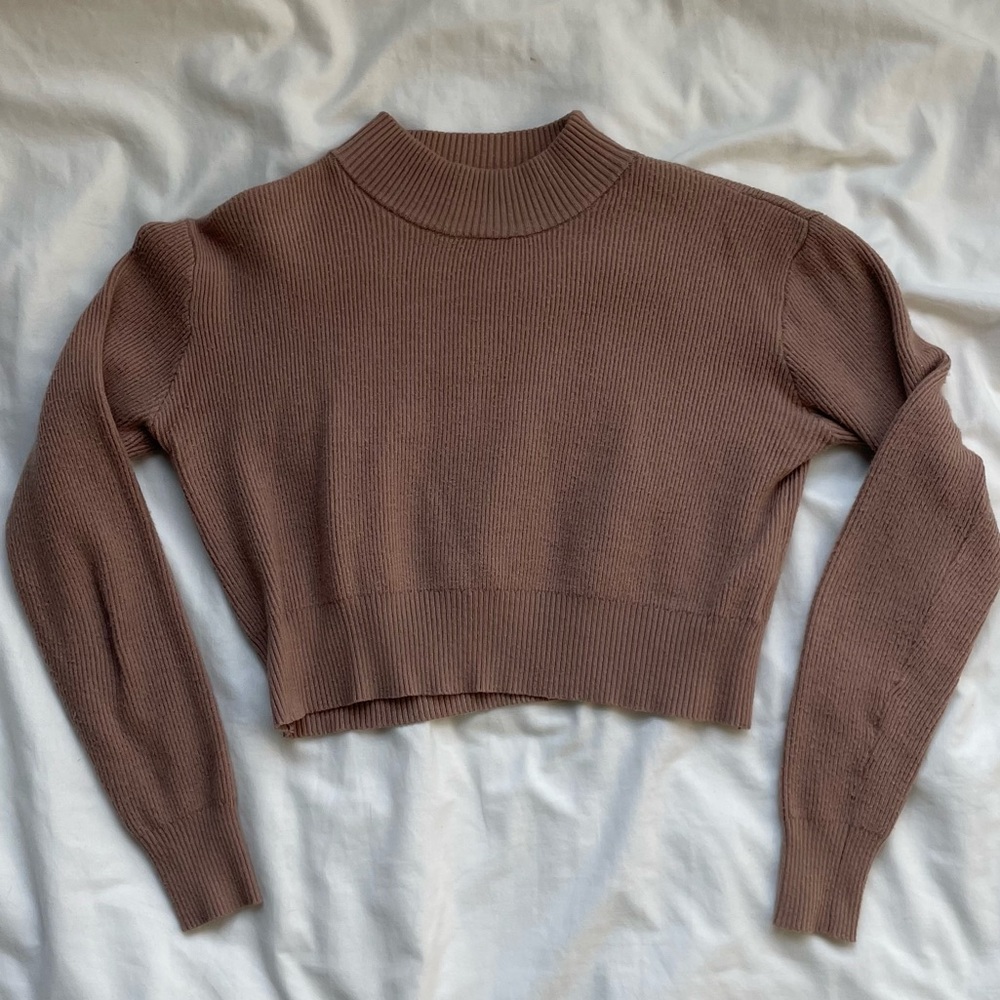 LA Hearts PACSUN Cropped Mock/Turtle Neck Shirt Size Small